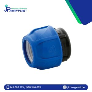 enlace tapón hdpe a compresión